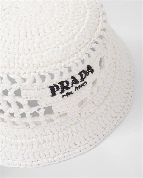 cappello prada bianco